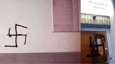 Almanya'da Camiye Gamalı Haçlı Saldırı