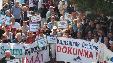 Ayvalık'ta Çevreciler Protesto Etti, Çed Toplantısı Yapılmadı