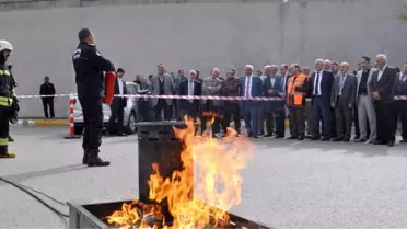 Eski'de Yangın Tatbikatı Yapıldı