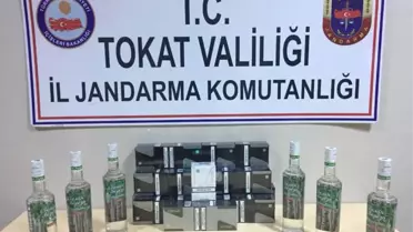 Tokat'ta Kaçak Rakı ile Sigara Operasyonu