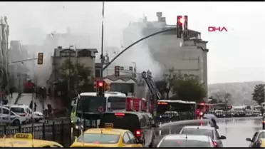 Şişhane'de Yangın İtfaiyeyi Alarma Geçirdi