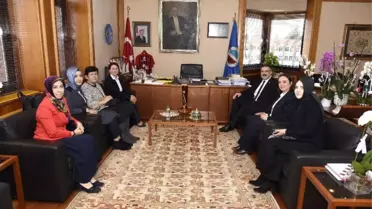 Kadem'den, Rektör Prof. Dr. Şafak Ertan Çomaklı'ya Nezaket Ziyareti
