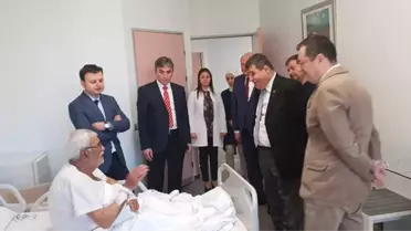 Kaymakam Tortop'dan Hastane Ziyareti