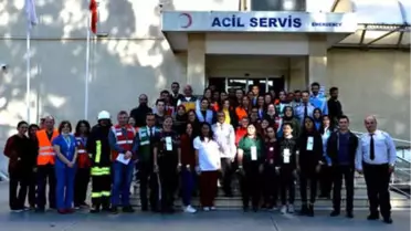 Manisa'da Hastanede Yangın Tatbikatı