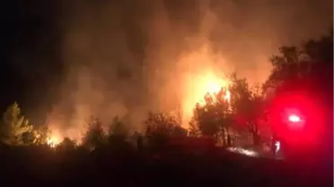 Anamur'da Korkutan Yangın