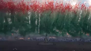 Video | Çinli Sanatçıdan Floransa'da Havai Fişeklerle Gökyüzüne Tablo