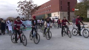 Öğrenciler Farkındalık İçin Pedal Çevirdi