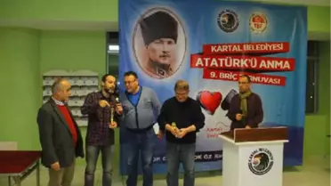 Atatürk'ü Anma 9'uncu Briç Turnuvası Kartal'da Gerçekleştirildi