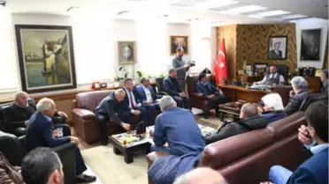 Muhtarlardan Üzülmez'e Teşekkür Ziyareti