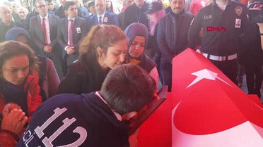 Ordu 'Dur' İhtarına Uymayan Sürücünün Çarpmasıyla Şehit Olan Polis İçin Tören