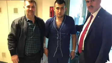 Başkan Cankul, Gazi Kamil Kaldemir'i Hastanede Ziyaret Etti