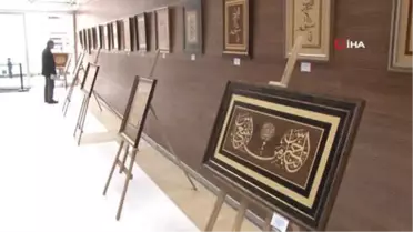 Engelli Sanatçı Mehmet Emin Erdal'ın 'Hüsn-ü Naht' Sergisi Açıldı