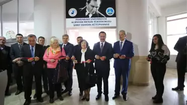 Rektör Bağ'ın Öğretmeni Üniversiteye Kütüphane Açtı