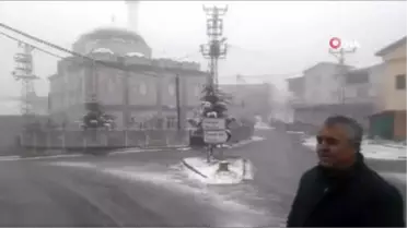 Zonguldak'ta Mevsimin İlk Karı Yağdı