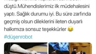 İnsansı Robot 'Mini Ada'nın Üreticisi: Müziğin Ritmine Kapılarak Sahneden Düştü