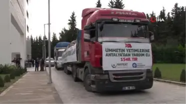 Antalya'dan Suriye'ye 2 Yardım Tırı