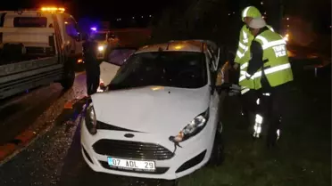 Kazada Hurdaya Dönen Otomobilden Burnu Bile Kanamadan Kurtuldu