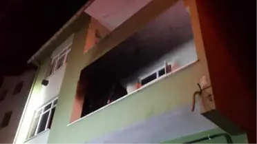 Evde Elektrikli Sobadan Yangın Çıktı