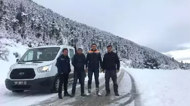 Kaş'ta Kar Sahile Dayandı