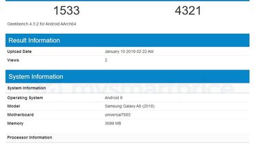 Samsung Galaxy A8 (2018) Nisan Ayında Android Pie Güncellemesi Alıyor
