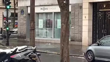 Paris'te Film Sahnelerini Aratmayan Banka Soygunu