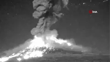 Meksika'da Popocatepetl Yanardağı Faaliyete Geçti