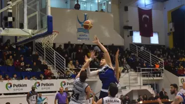 Türkiye Basketbol 1. Ligi: Petkim Spor: 104 - Selçuklu Basketbol: 100