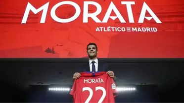 Atletico Madrid, Yeni Transferi Alvaro Morata'yı Basına Tanıttı