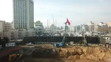 Yeni Akm Projesinde Temel Çalışmaları Havadan Fotoğraflandı