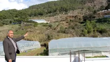 Kumluca'da Heyelan Seralara Zarar Verdi, Evleri Tehdit Ediyor