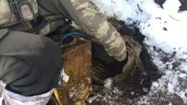 Bitlis'te Toprağa Gömülü 200 Kilo Eyp Ele Geçirildi