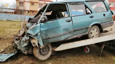 Hastaneye Kontrole Giden Çiftin Otomobili Tarlaya Uçtu: 1 Ölü, 1 Yaralı