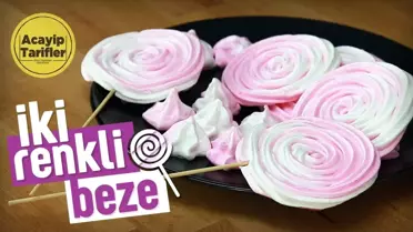 İşte Mutluluğun Sırrı | İki Renkli Beze Tarifi | Acayip Tarfiler