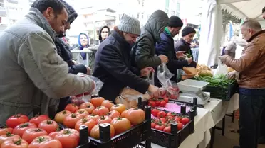 Bursa'da Üç Tanzim Satış Noktasında Alışverişler Başladı