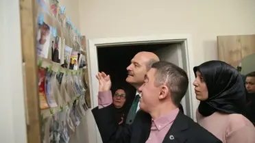 Bakan Soylu'dan Şehit Ailesine Ziyaret
