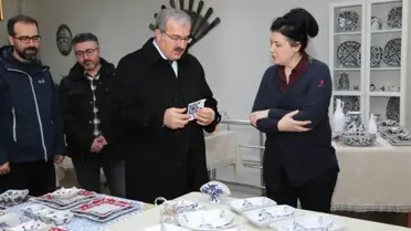 Vali, Çini Atölyelerini Ziyaret Etti