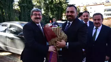 Bakan Yardımcısı Yerlikaya, Başkan Can'ı Makamında Ziyaret Etti