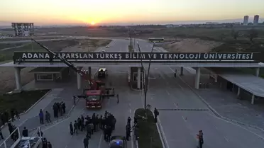 Adana Alparslan Türkeş Bilim ve Teknoloji Üniversitesinin Tabelası Asıldı