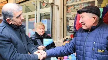 Karabacak Hamamyolu'nda Esnafa Müjde Verdi