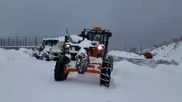 Tendürek'de Kar ve Tipi Ulaşımı Felç Etti