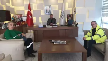 Başkan Yiğit'e Çimento Fabrikası Yetkililerinden Ziyaret