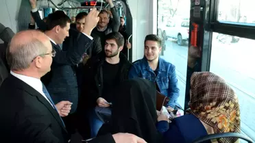 Ahmet Sorgun Ve Hasan Kılca Tramvayda Vatandaşlarla Sohbet Etti