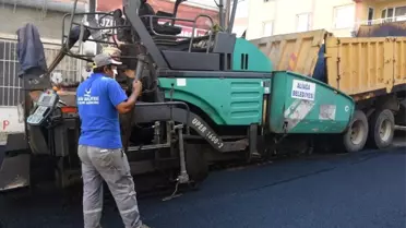 Aliağa Belediyesinden Asfalt Rekoru