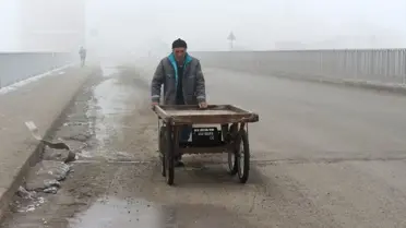 Ağrı'da Hava Ulaşımına Sis Engeli