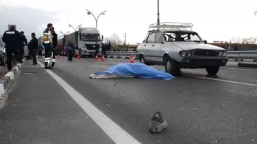 Manisa'da Otomobil Yayaya Çarptı: 1 Ölü