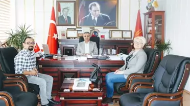 Başhekim Dr. Özyaşar ve Yeni Göreve Başlayan Çocuk Doktoru Yiğit'ten Kaymakam Yavuz'a Ziyaret