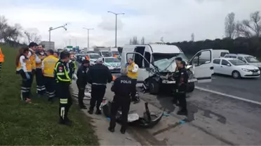 TEM'de Trafiği Kilitleyen Kaza: 1 Ölü, 2 Yaralı