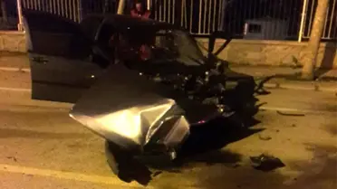 Alkollü Sürücü Kaza Yaptığı Otomobilde Sıkıştı