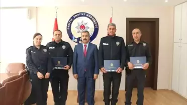 Emniyet Müdürü Demir, Başarılı Personelleri Ödüllendirdi