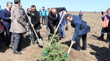 Adalet Ormanı'na İlk Fidanlar Dikildi
